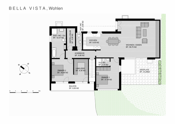 Plan Einfamilienhaus Erdgeschoss